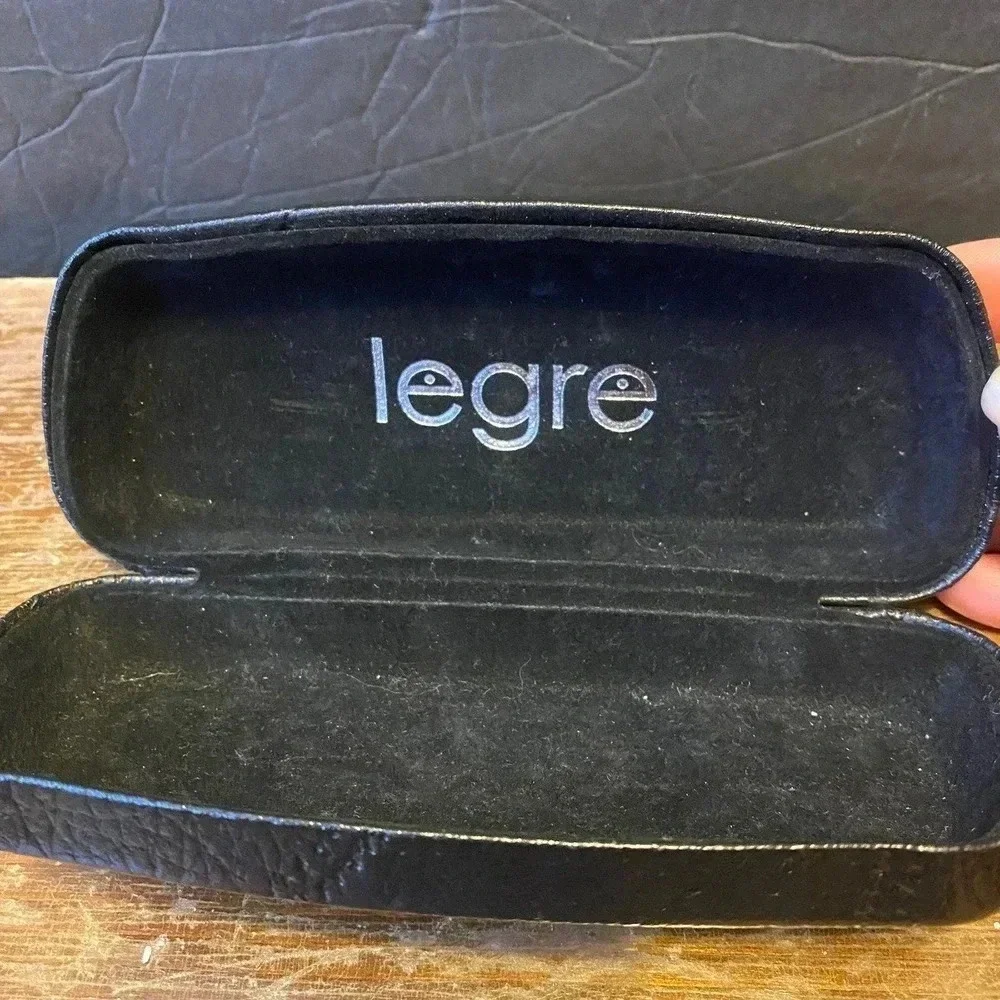 Legre Glasses Hard Case Velvet interior Leather Exterior
